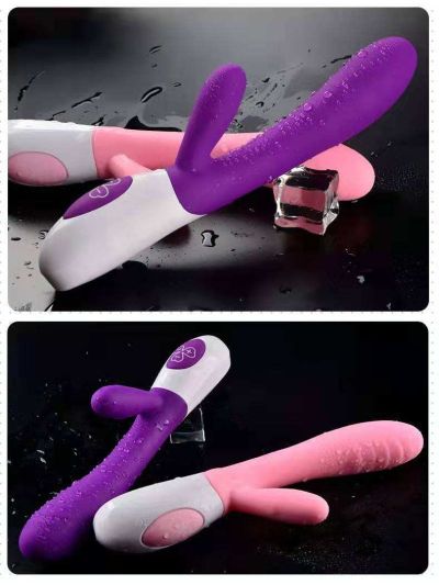 Zeka vibrator sa reljefnim perlicama (23 cm)