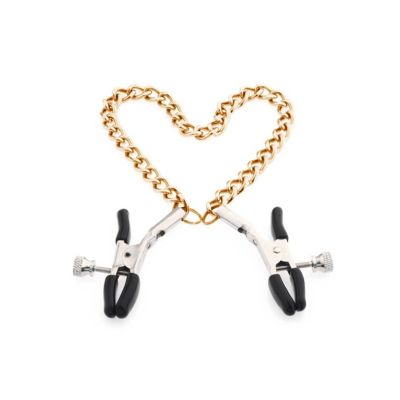 Podesive štipaljke za bradavice sa lancem C80859-2