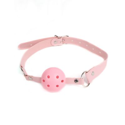 Pink kugla za usta sa rupicama C81727-3