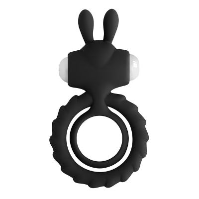 Vibracioni prsten sa zečjim ušima (rabbit) CRNI