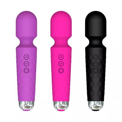 Mini AV Wand vibrator (vodootporan, 20 brzina) roze