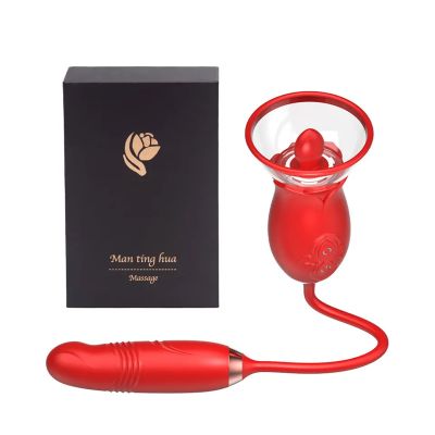 Rose vibrator 3-u-1 – lizanje, sisanje, G tačka